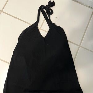 Elegant Black Halter Top